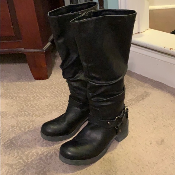 vegan harness boots